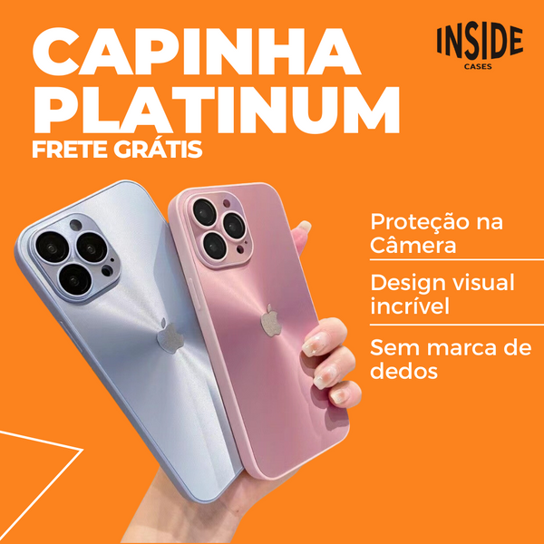 Capinha iPhone - Platinum Cromo Brilho (ÚLTIMAS UNIDADES)